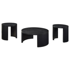 Sweeney 3-piece Coffee and End Occasional Table Set Black