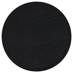 Sweeney 39-inch Round Wood Occasional Cocktail Coffee Table Black