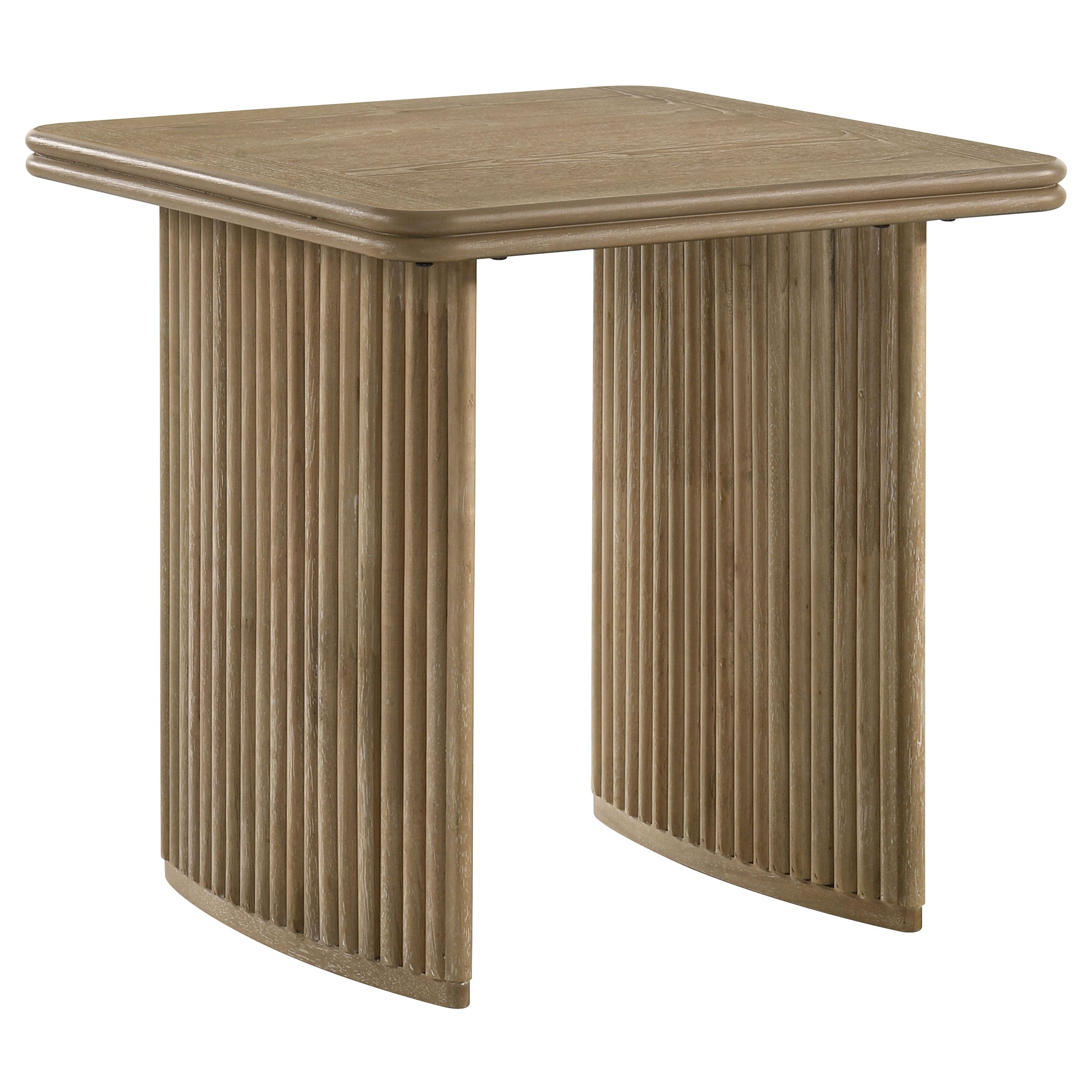 Best Furniture Outlet - Coaster - Adina Square Wood Side End Table Distressed Light Brown - 722857