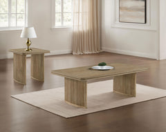 Best Furniture Outlet - Coaster - Adina 2-piece Wood Coffee Table Set Distressed Light Brown - 722858-S2