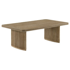 Best Furniture Outlet - Coaster - Adina Rectangular Wood Coffee Table Distressed Light Brown - 722858