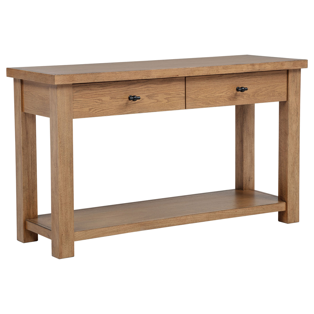 Best Furniture Outlet - Coaster - Beasley 2-Drawer Wood Console Table Golden Oak - 723329