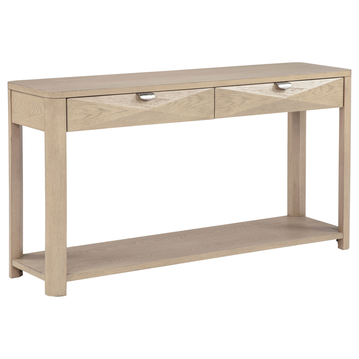 Best Furniture Outlet - Coaster - Marcelo Sofa Console Table with 2 Drawers and Shelf Light Elm - 736059