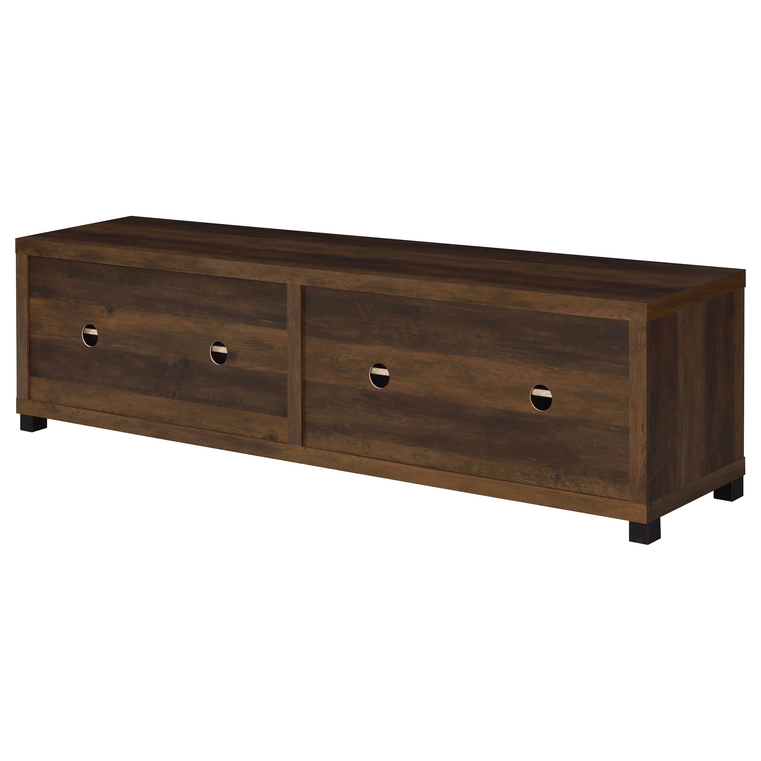 Sachin 3-piece 79-inch TV Entertainment Center Dark Pine