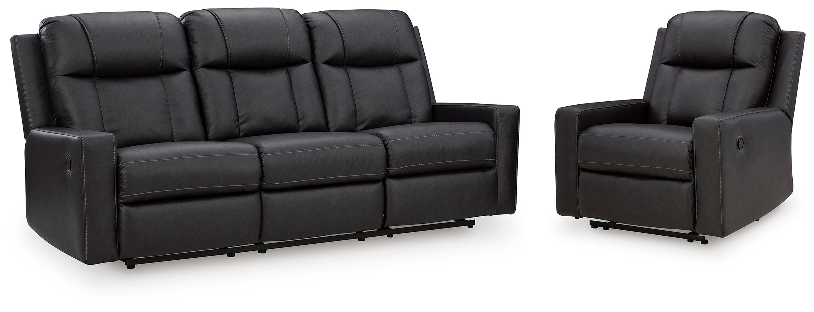 Best Furniture Outlet - Ashley Furniture - Mackmenville Reclining Sofa and Recliner - Reclining Sofa and Recliner - 74713U2