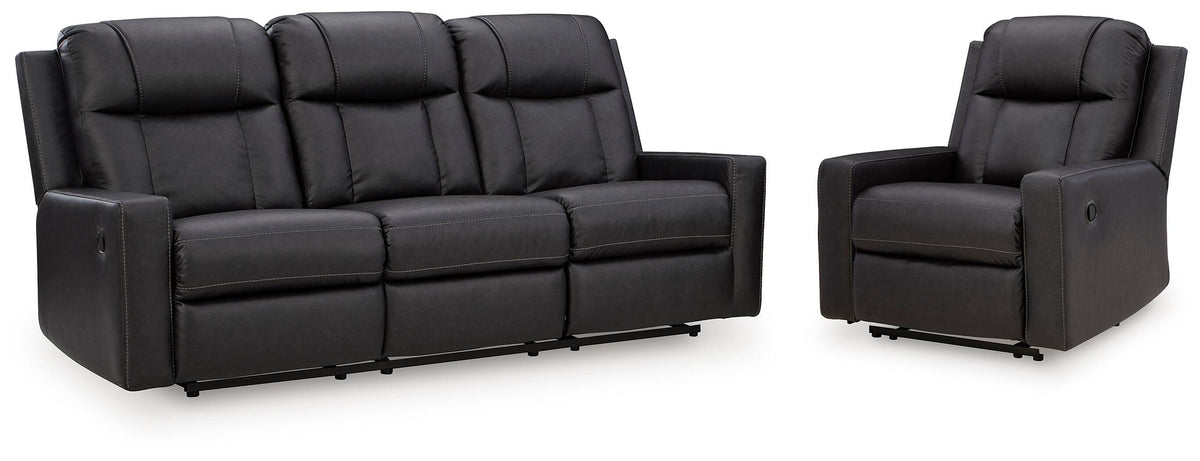 Best Furniture Outlet - Ashley Furniture - Mackmenville Reclining Sofa and Recliner - Reclining Sofa and Recliner - 74713U2