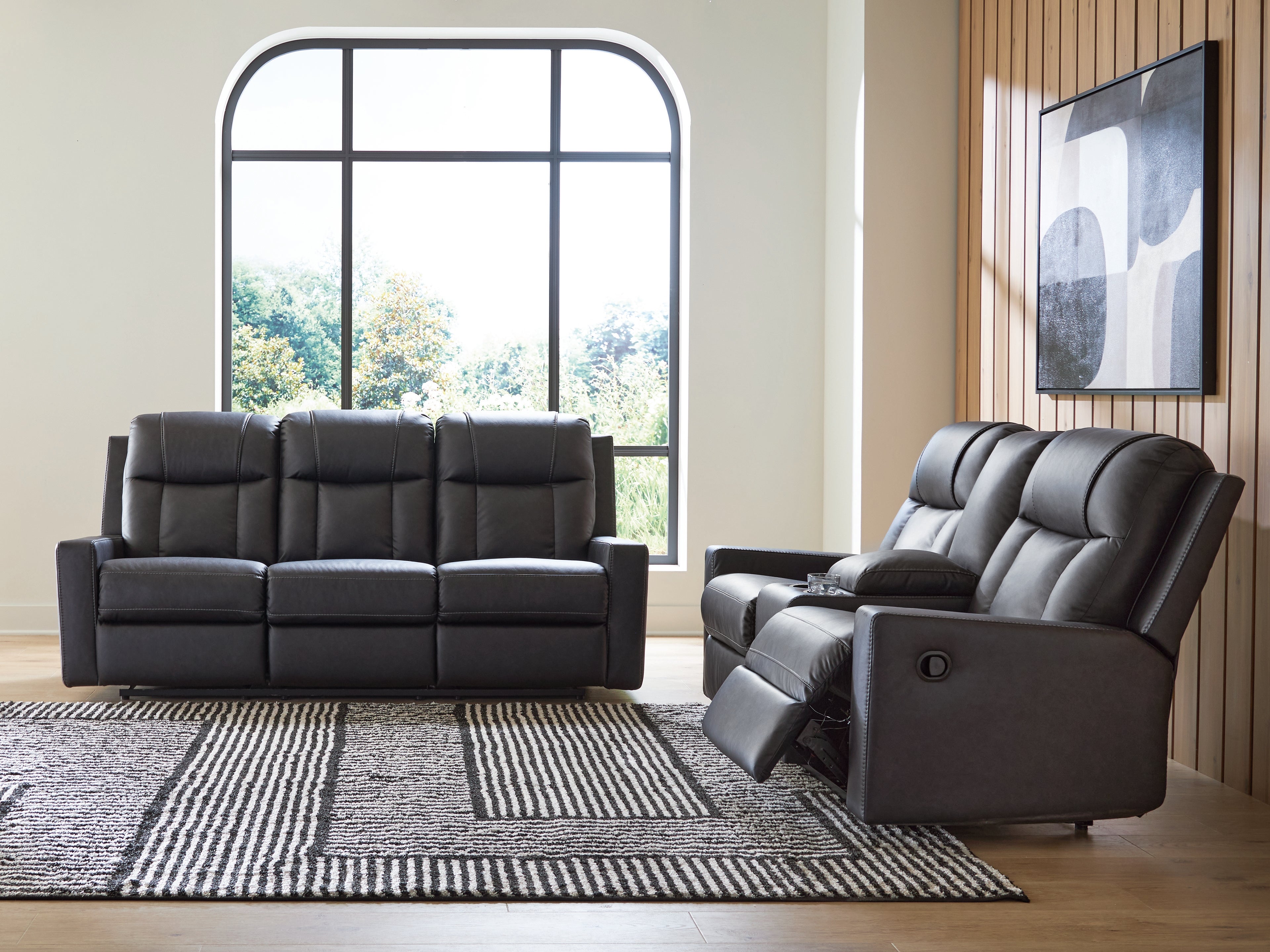 Best Furniture Outlet - Ashley Furniture - Mackmenville Reclining Sofa and Loveseat - Reclining Sofa and Loveseat - 74713U1