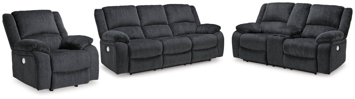 Best Furniture Outlet - Ashley Furniture - Draycoll Power Reclining Sofa, Loveseat and Recliner - Power Reclining Sofa, Loveseat and Recliner - 76504U5