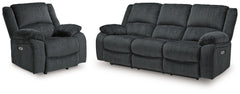 Draycoll Power Reclining Sofa and Power Recliner