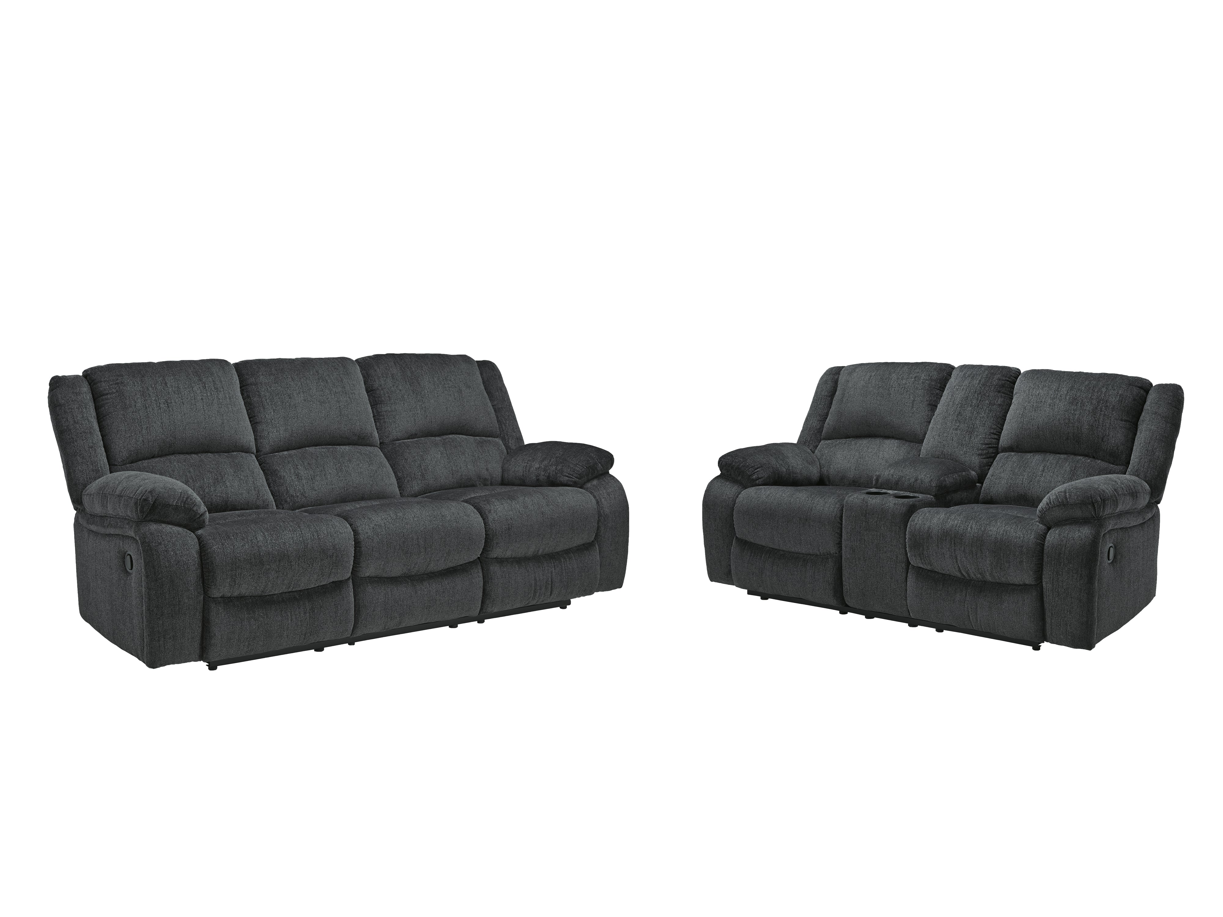 Best Furniture Outlet - Ashley Furniture - Draycoll Reclining Sofa and Loveseat - Reclining Sofa and Loveseat - 76504U1