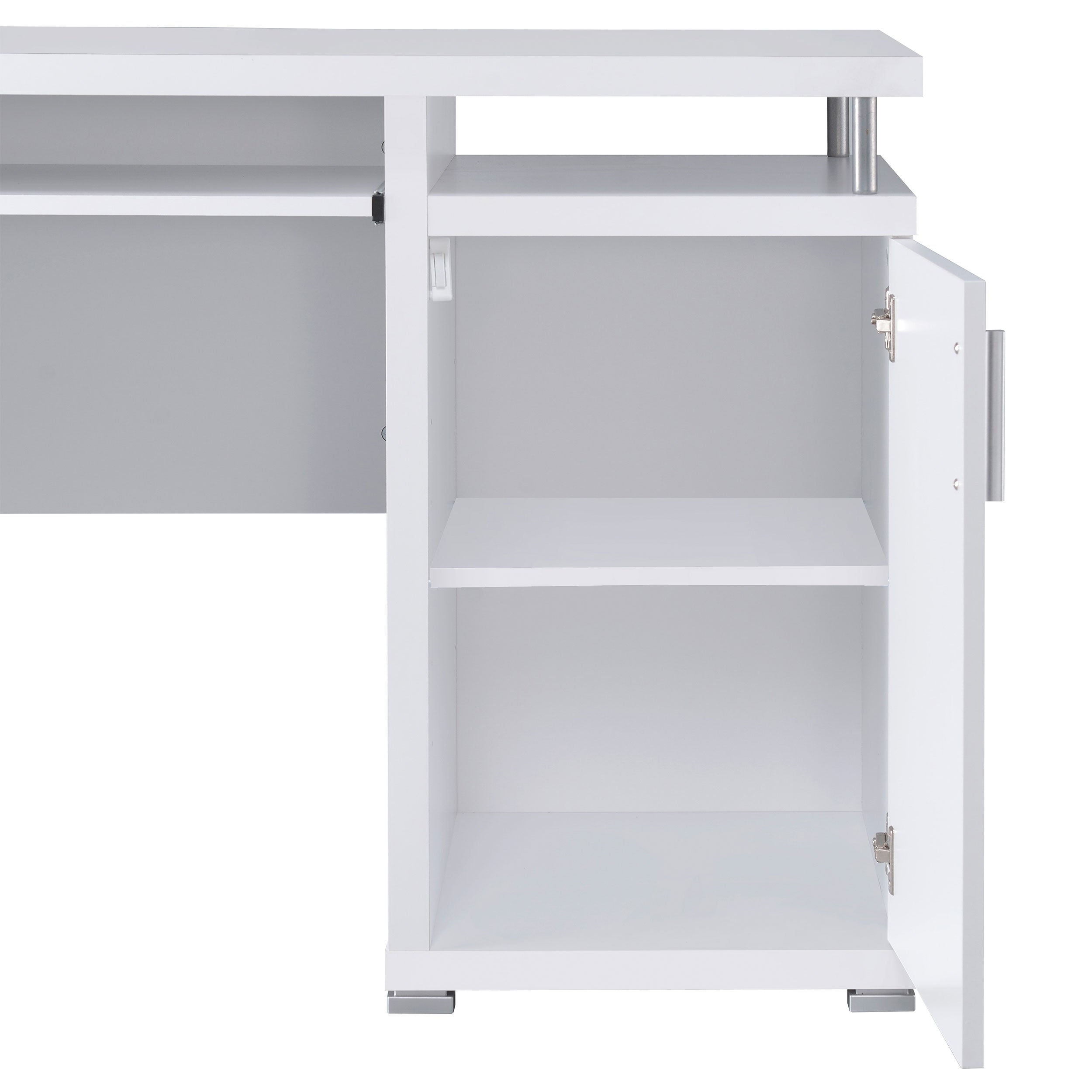 Tracy 55-inch 2-drawer Office Computer Desk White