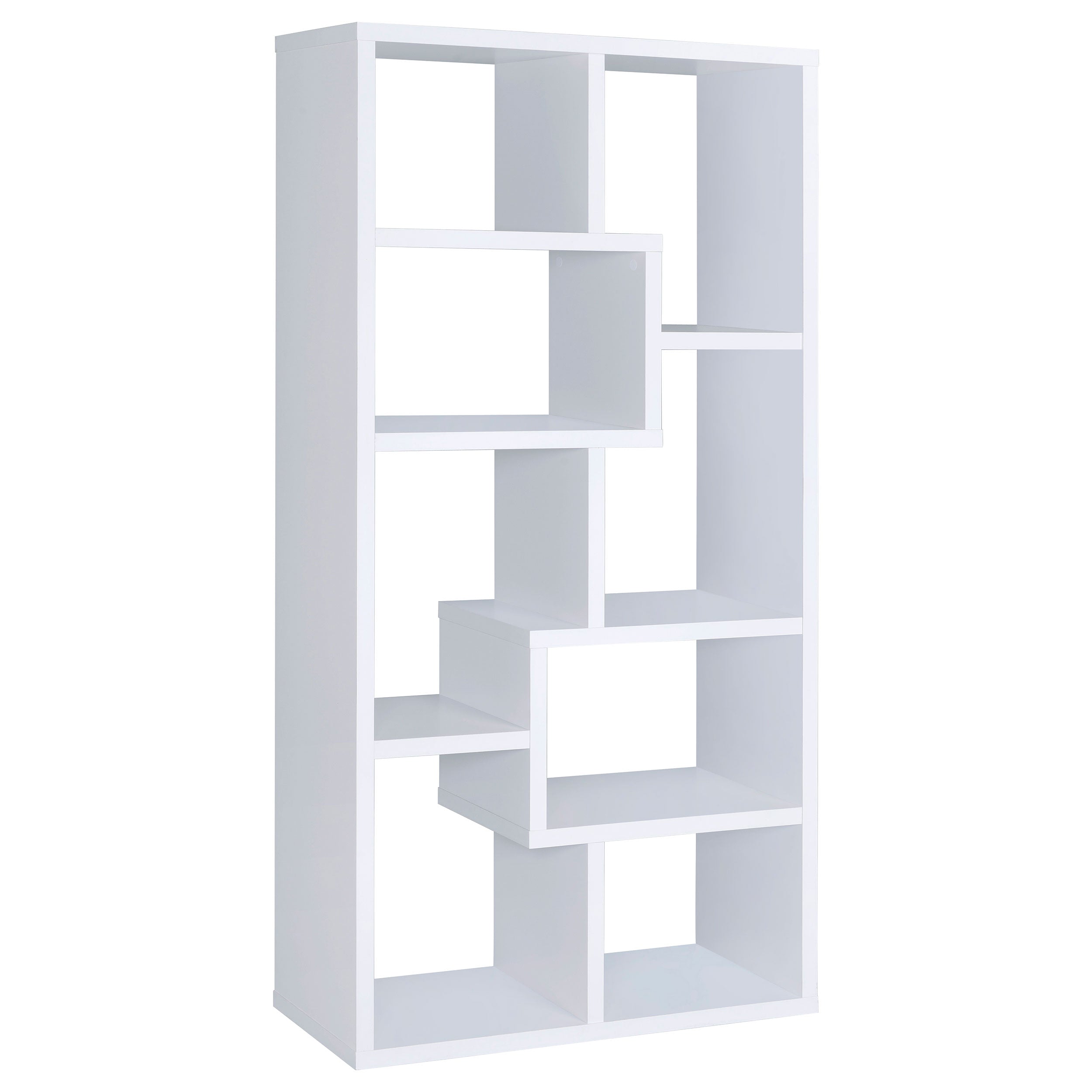 Best Furniture Outlet - Coaster - Theo 71-inch 6-shelf Bookshelf White - 800136