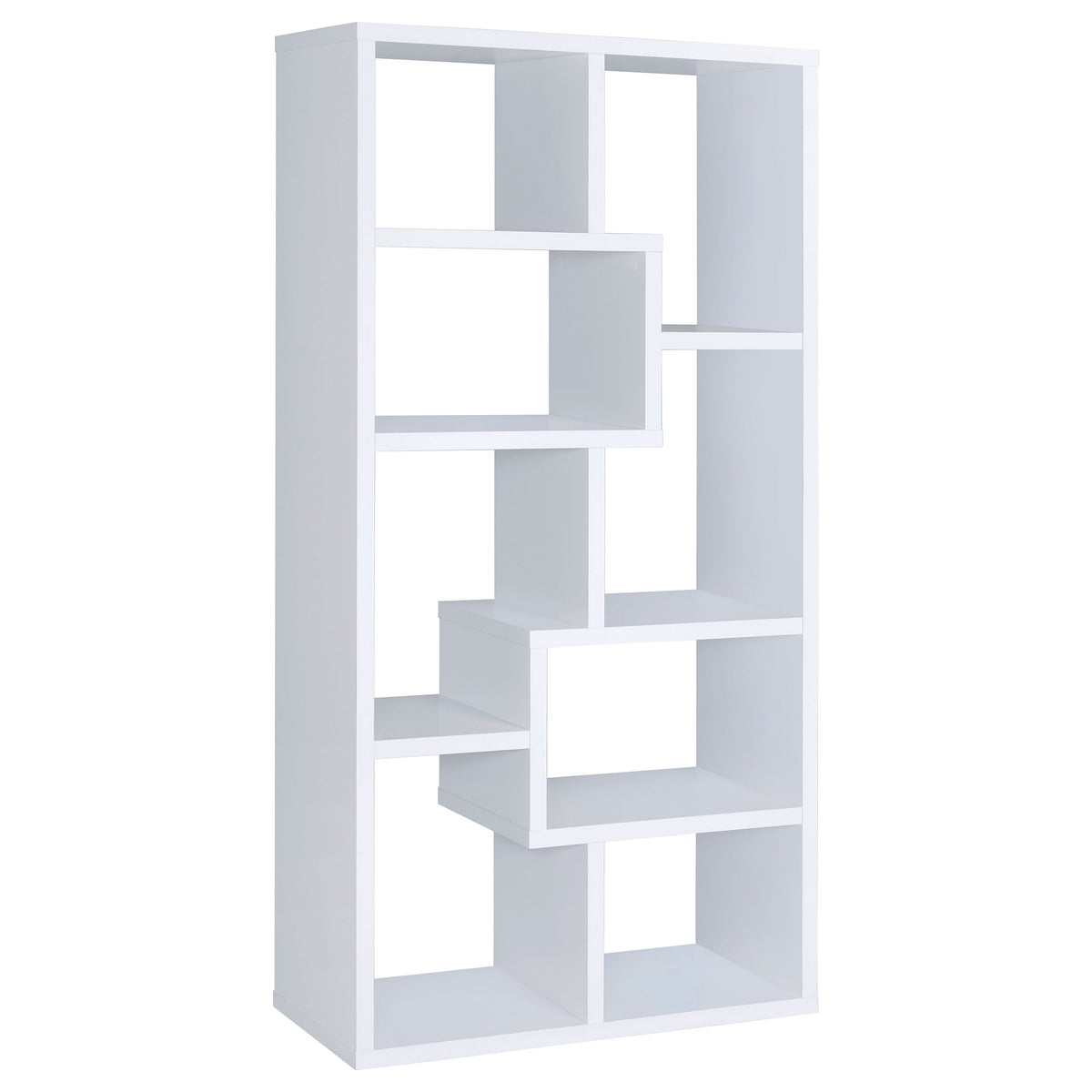 Best Furniture Outlet - Coaster - Theo 71-inch 6-shelf Bookshelf White - 800136
