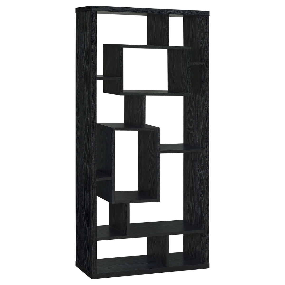 Best Furniture Outlet - Coaster - Linbrook 67-inch 8-shelf Bookshelf Black Oak - 800262
