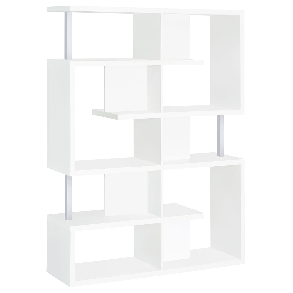 Best Furniture Outlet - Coaster - Hoover 63-inch 5-shelf Bookshelf White - 800310
