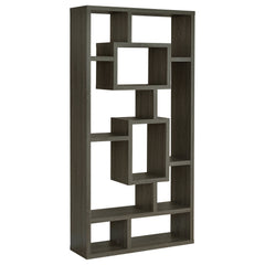 Best Furniture Outlet - Coaster - Corey 71-inch 8-shelf Bookshelf Weathered Grey - 800512
