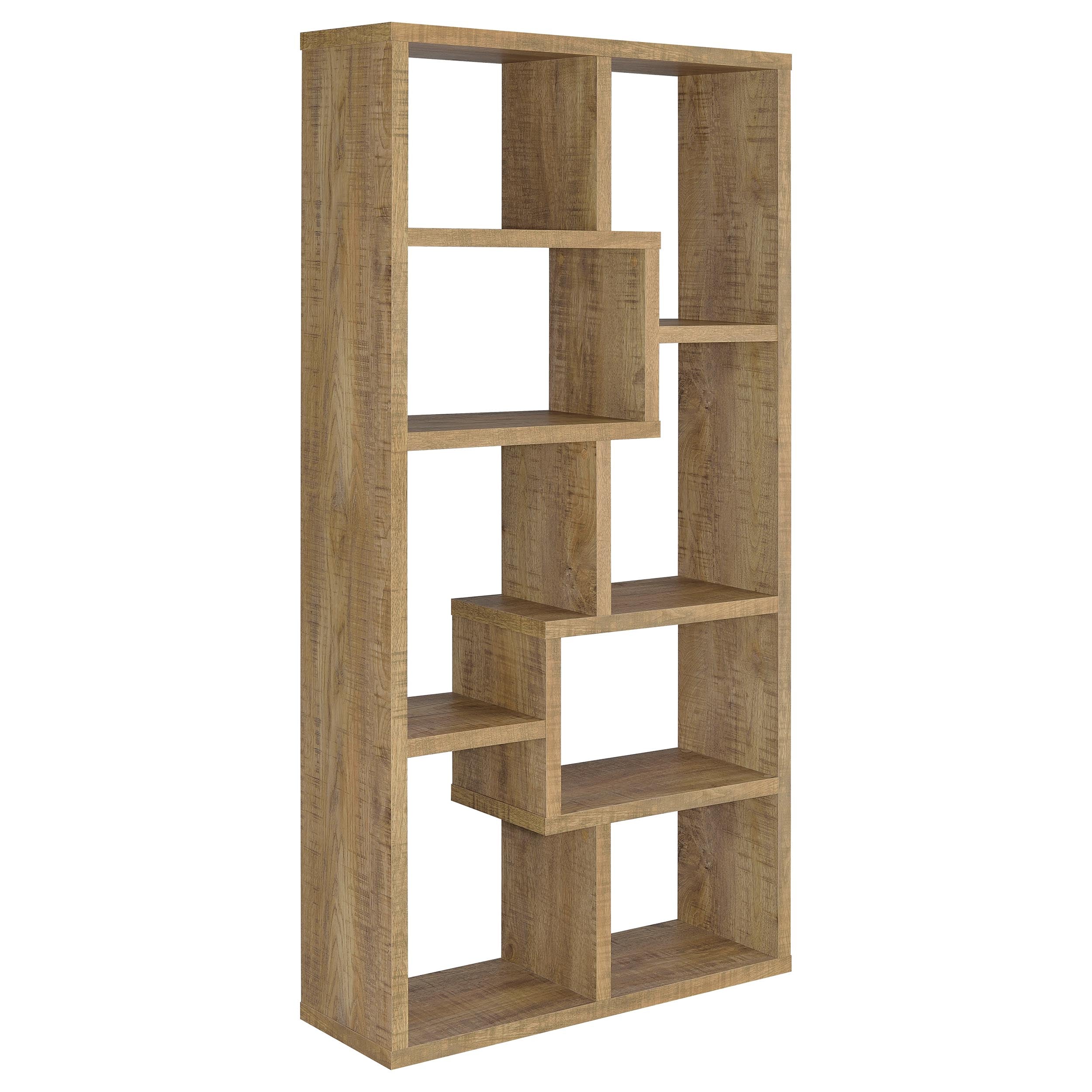 Best Furniture Outlet - Coaster - Theo 71-inch 6-shelf Bookshelf Mango - 800515