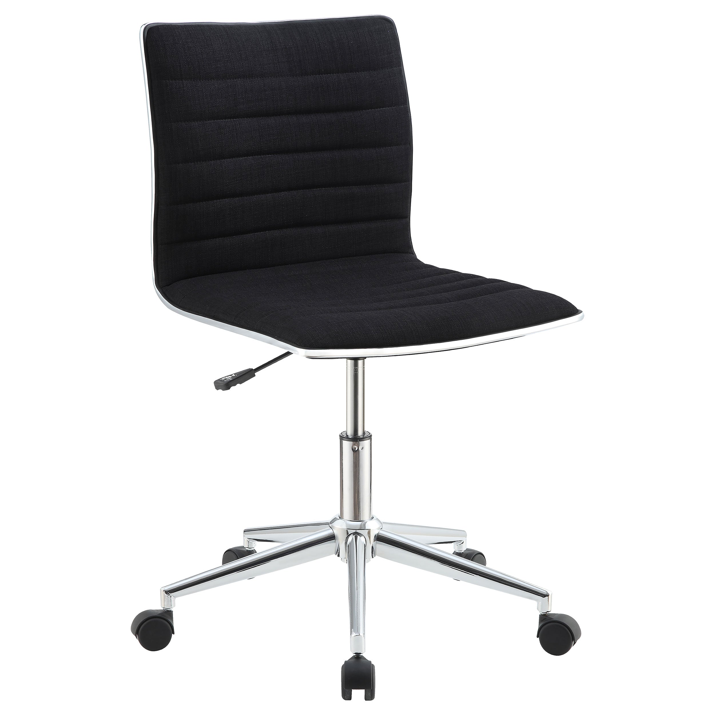 Best Furniture Outlet - Coaster - Chryses Upholstered Adjustable Home Office Desk Chair Black - 800725