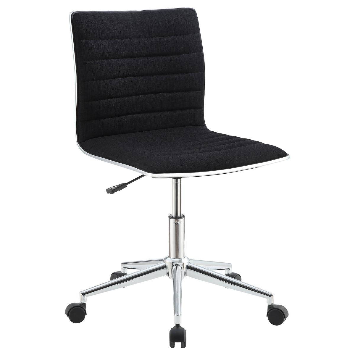 Best Furniture Outlet - Coaster - Chryses Upholstered Adjustable Home Office Desk Chair Black - 800725