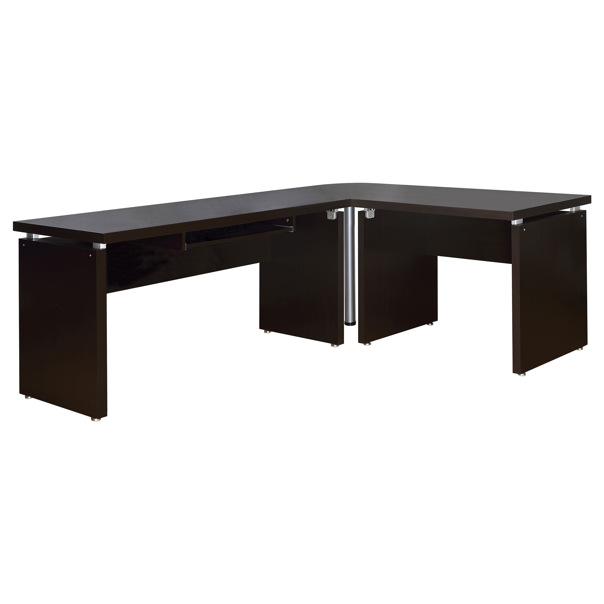 Best Furniture Outlet - Coaster - Skylar 83-inch L-Shaped Office Computer Desk Cappuccino - 800891L