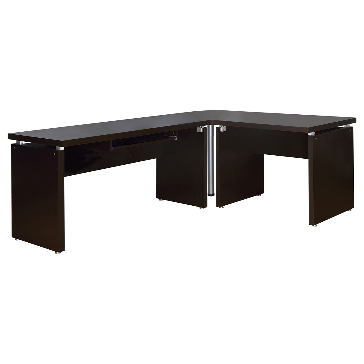Best Furniture Outlet - Coaster - Skylar 83-inch L-Shaped Office Computer Desk Cappuccino - 800891L