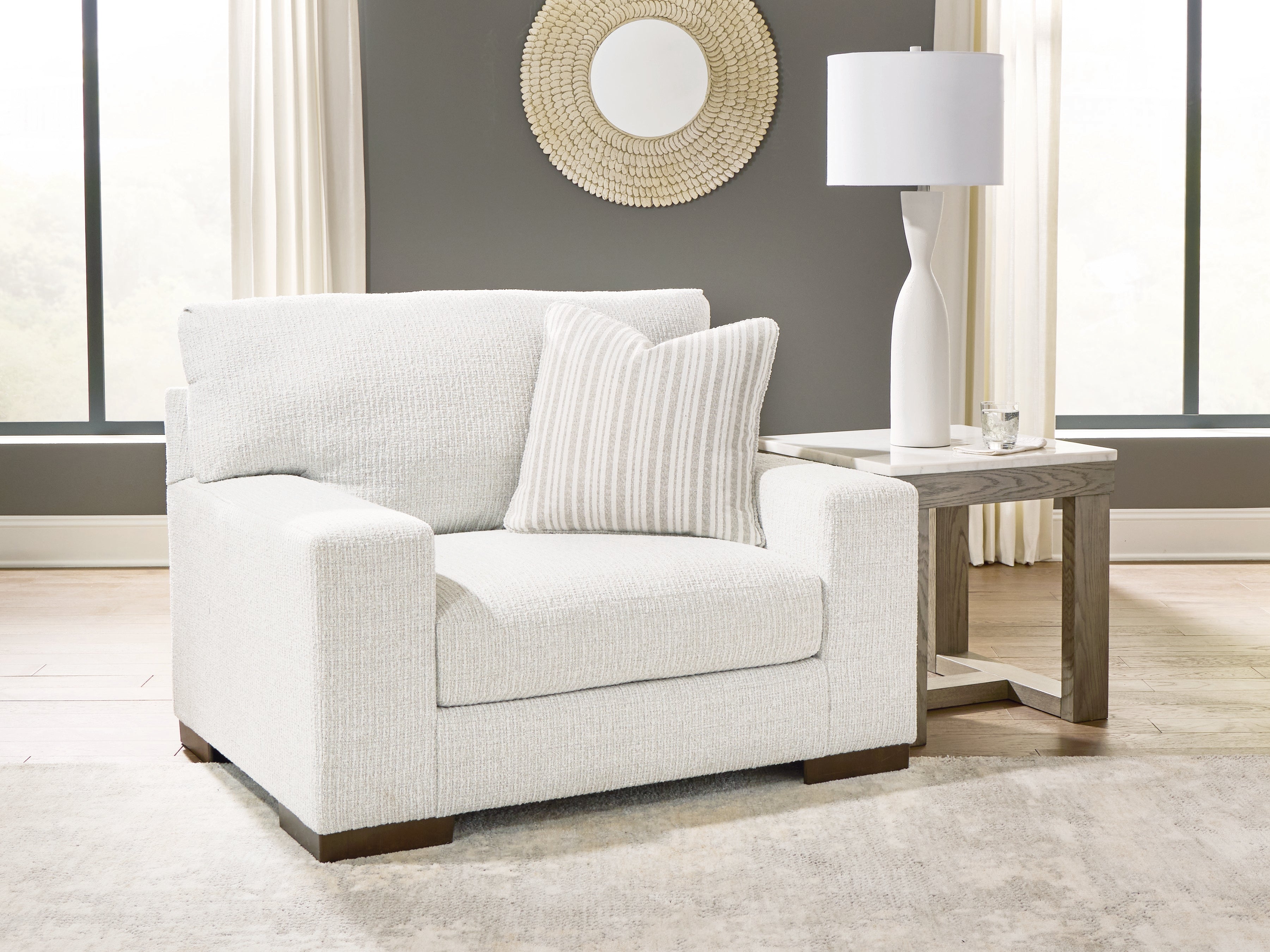 Best Furniture Outlet - Ashley Furniture - Hartside Living Room - Chair and a Half / Frosted - 8010423