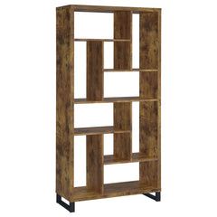 Best Furniture Outlet - Coaster - Delwin 71-inch 6-shelf Bookshelf Rustic Nutmeg - 801236