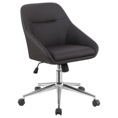 Best Furniture Outlet - Coaster - Jackman Upholstered Adjustable Home Office Desk Chair Brown - 801426