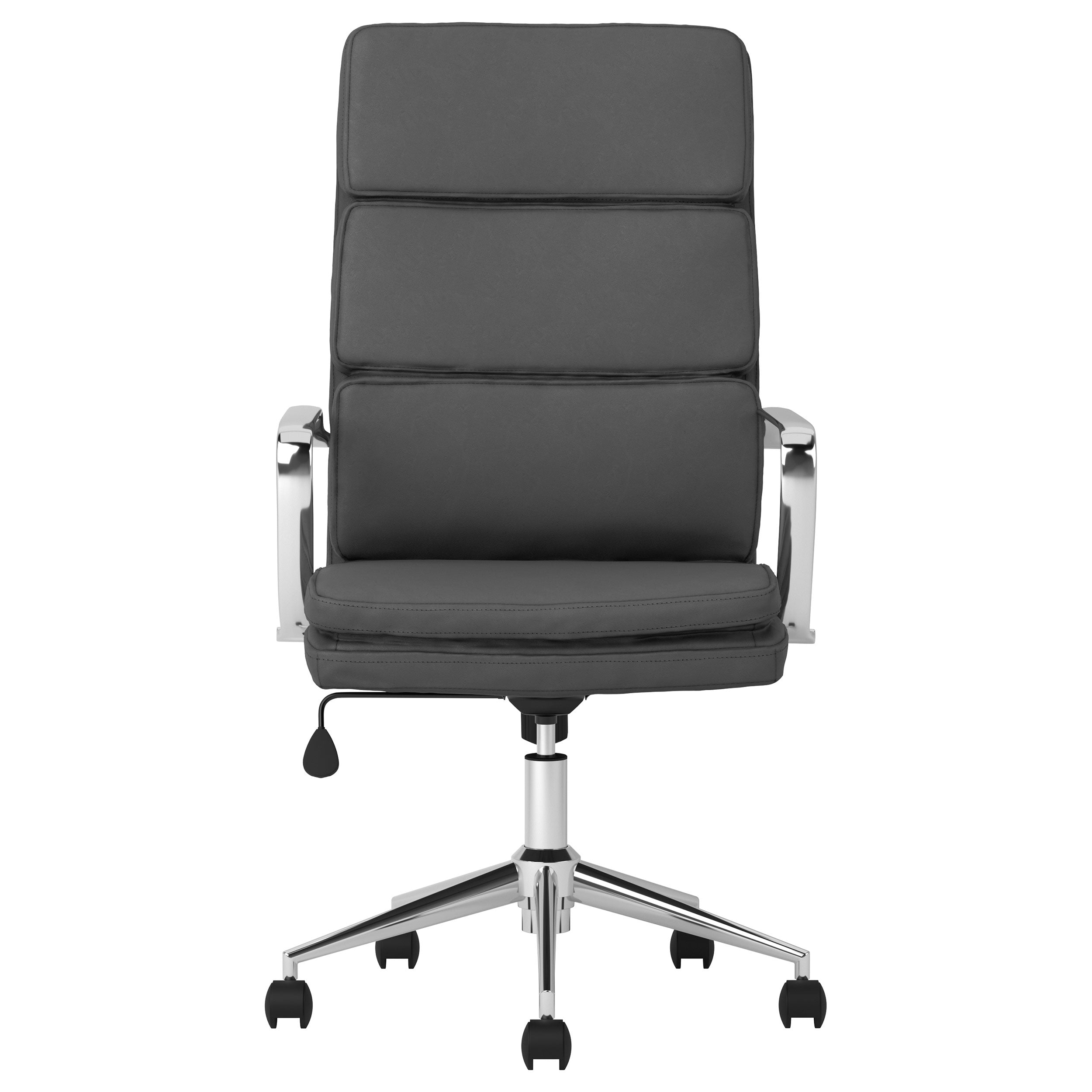 Ximena Upholstered Adjustable High Back Office Chair Grey