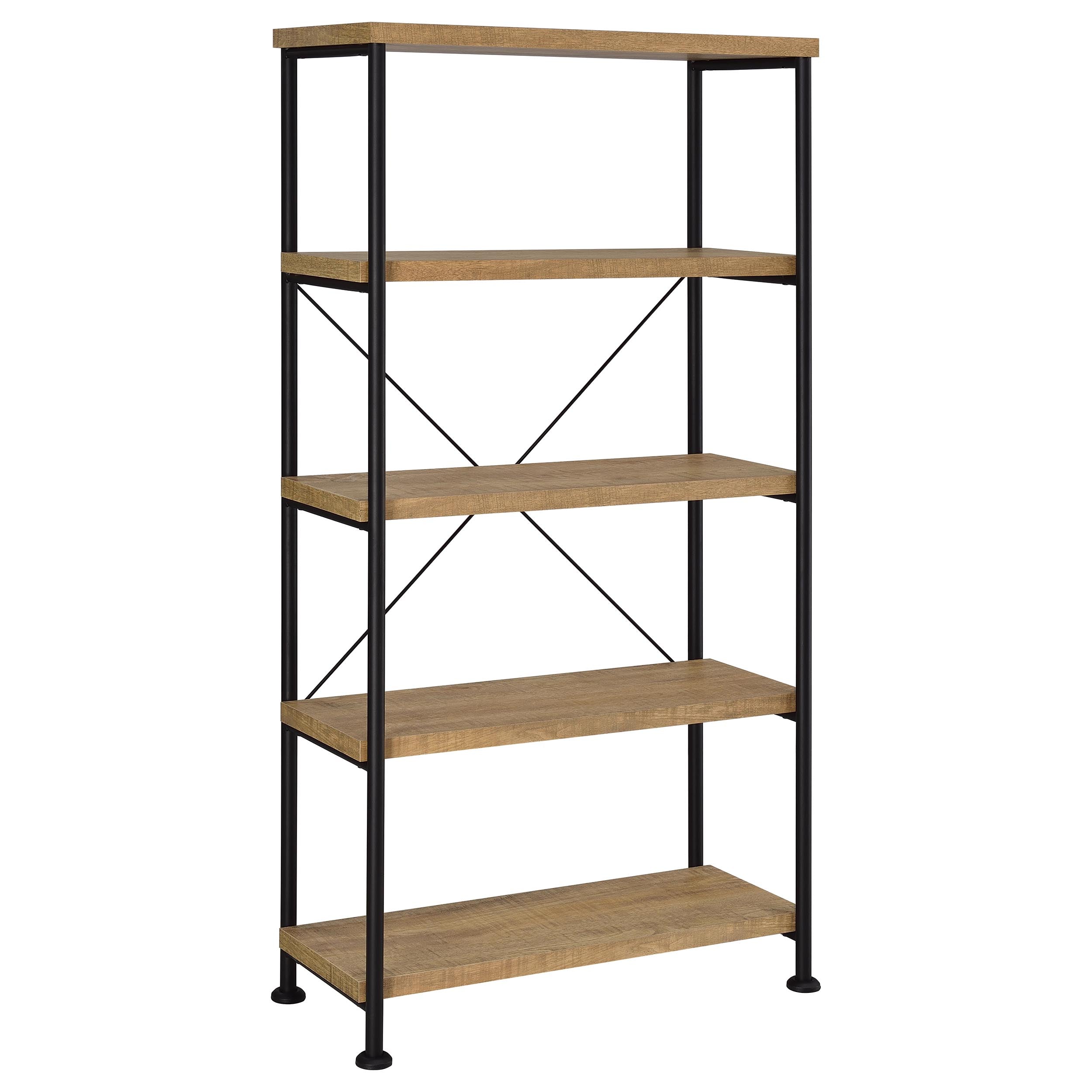 Best Furniture Outlet - Coaster - Analiese 63-inch 4-shelf Bookshelf Mango - 802003