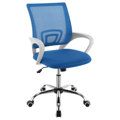 Best Furniture Outlet - Coaster - Felton Upholstered Adjustable Home Office Desk Chair Blue - 802018