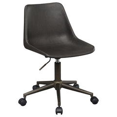 Best Furniture Outlet - Coaster - Carnell Upholstered Adjustable Home Office Desk Chair Brown - 803378