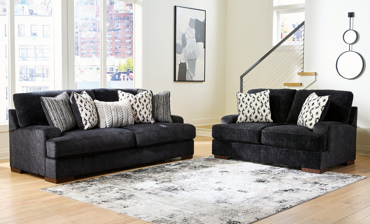 Best Furniture Outlet - Ashley Furniture - Whitmore Manor Sofa and Loveseat - Sofa and Loveseat - 80404U1