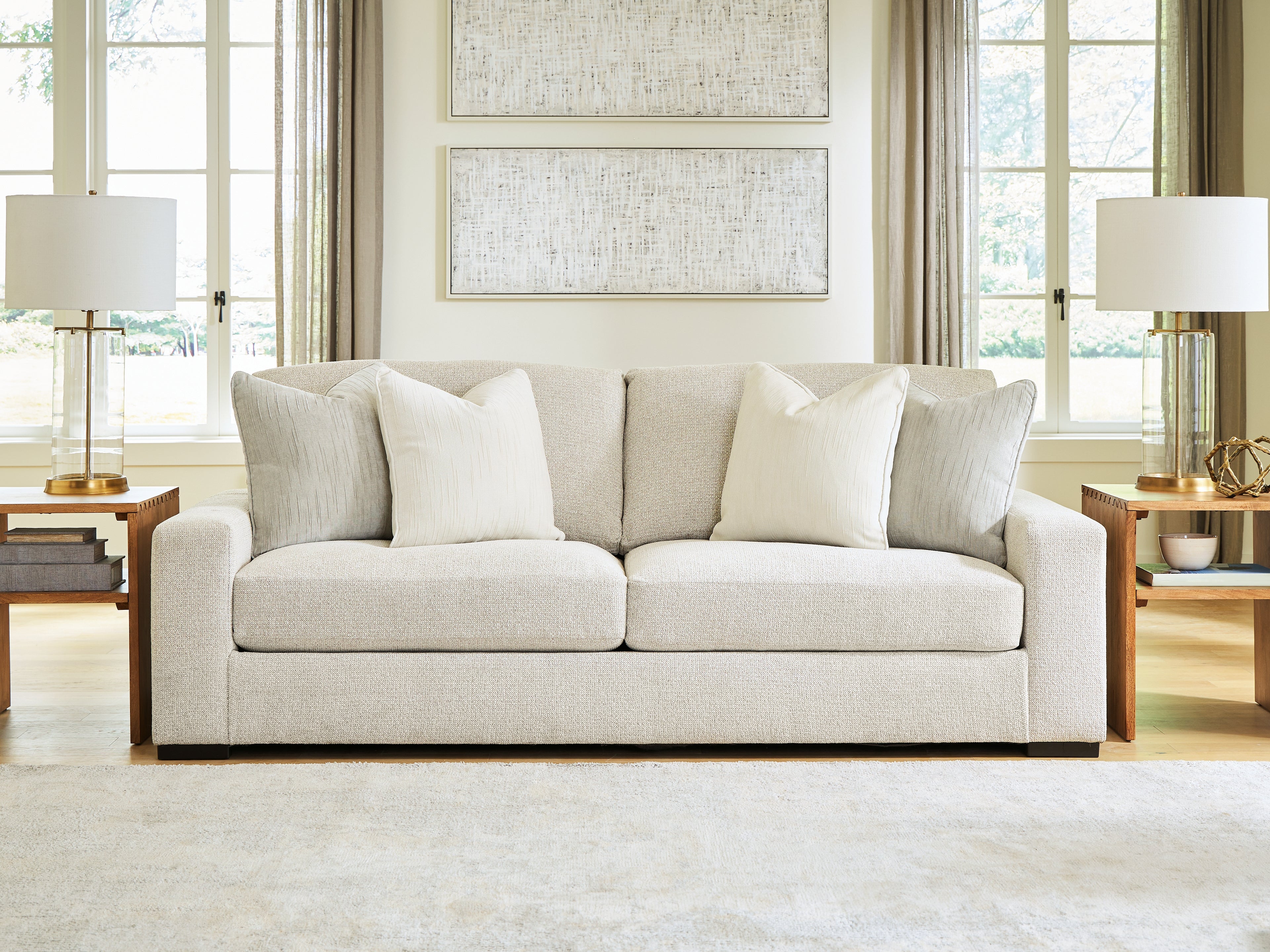 Best Furniture Outlet - Ashley Furniture - Conlee-Pike Living Room - Sofa / Linen - PC8131038