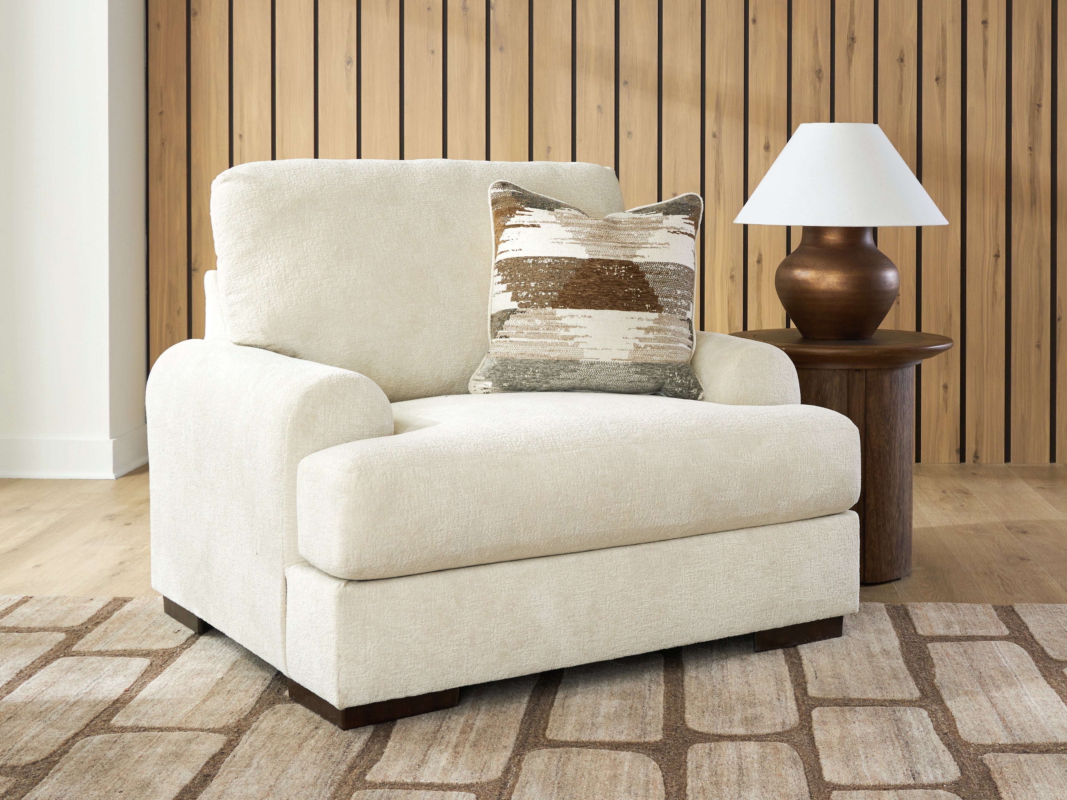 Best Furniture Outlet - Ashley Furniture - Jayne Park Living Room - Chair and a Half / Sand - PC8150623