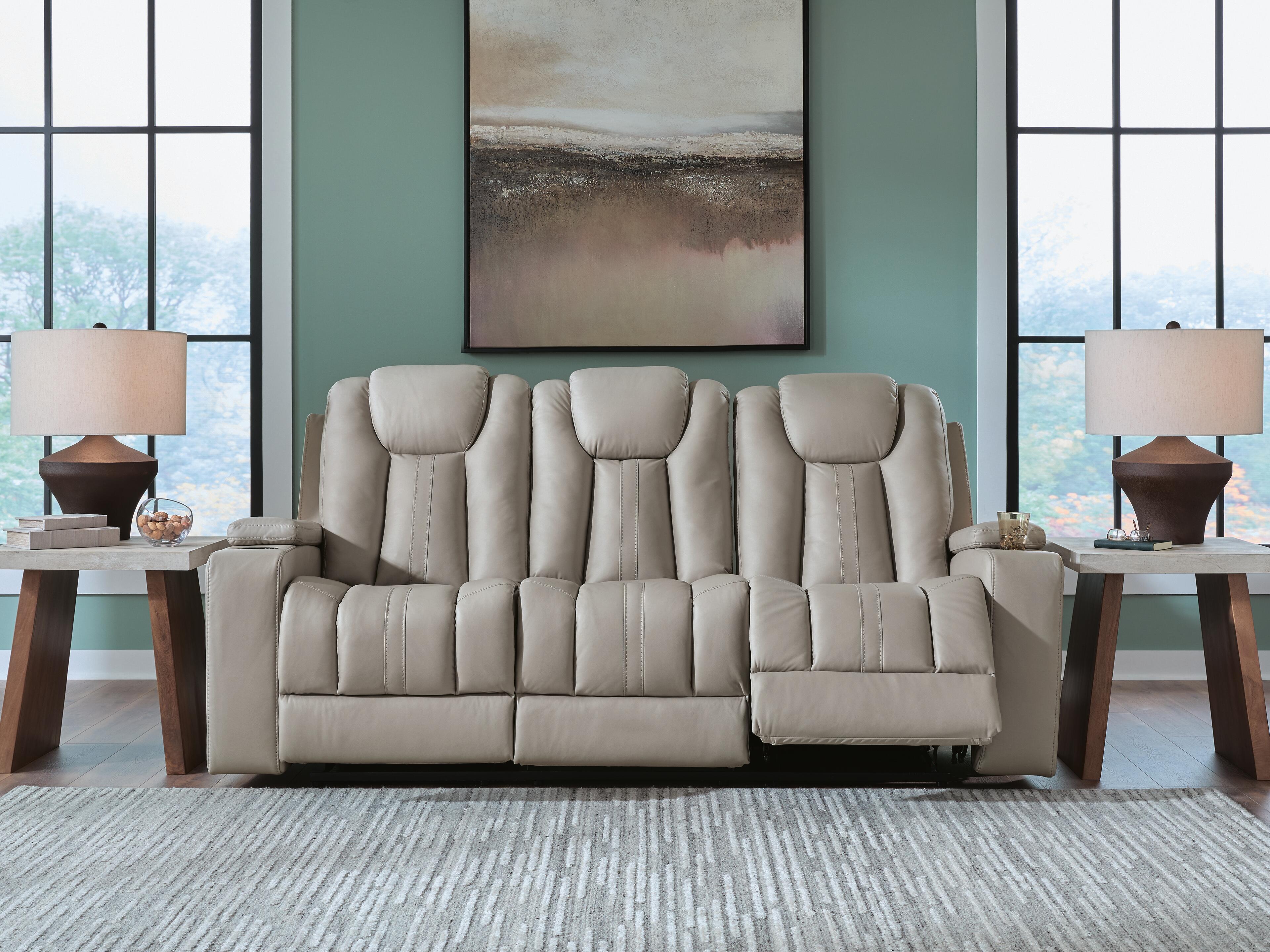 Best Furniture Outlet - Ashley Furniture - Elevate Edges Living Room - REC Sofa w/Drop Down Table - PC8330589