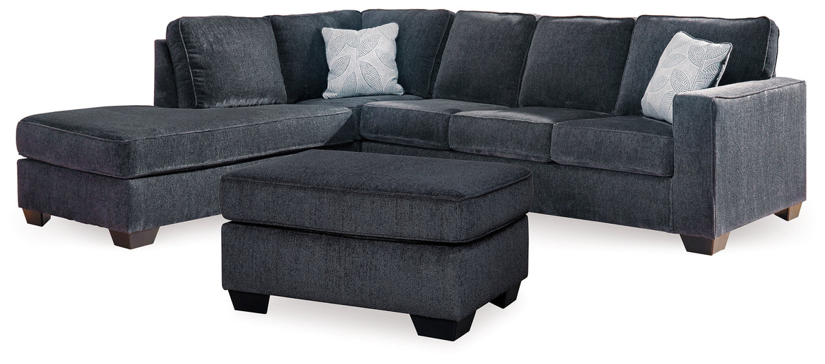 Best Furniture Outlet - Ashley Furniture - Altari 2-Piece Sectional with Chaise and Ottoman - 2-Piece Sectional with Chaise and Ottoman - 87213U11