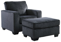 Best Furniture Outlet - Ashley Furniture - Altari Chair and Ottoman - Chair and Ottoman - 87213U2
