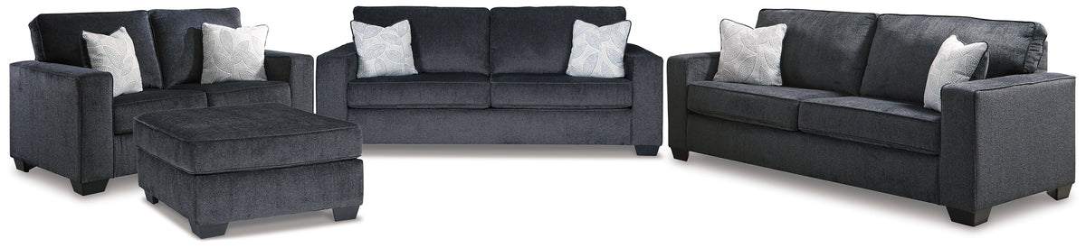 Best Furniture Outlet - Ashley Furniture - Altari Sofa Sleeper, Sofa, Loveseat, and Ottoman - Sofa Sleeper, Sofa, Loveseat, and Ottoman - 87213U5