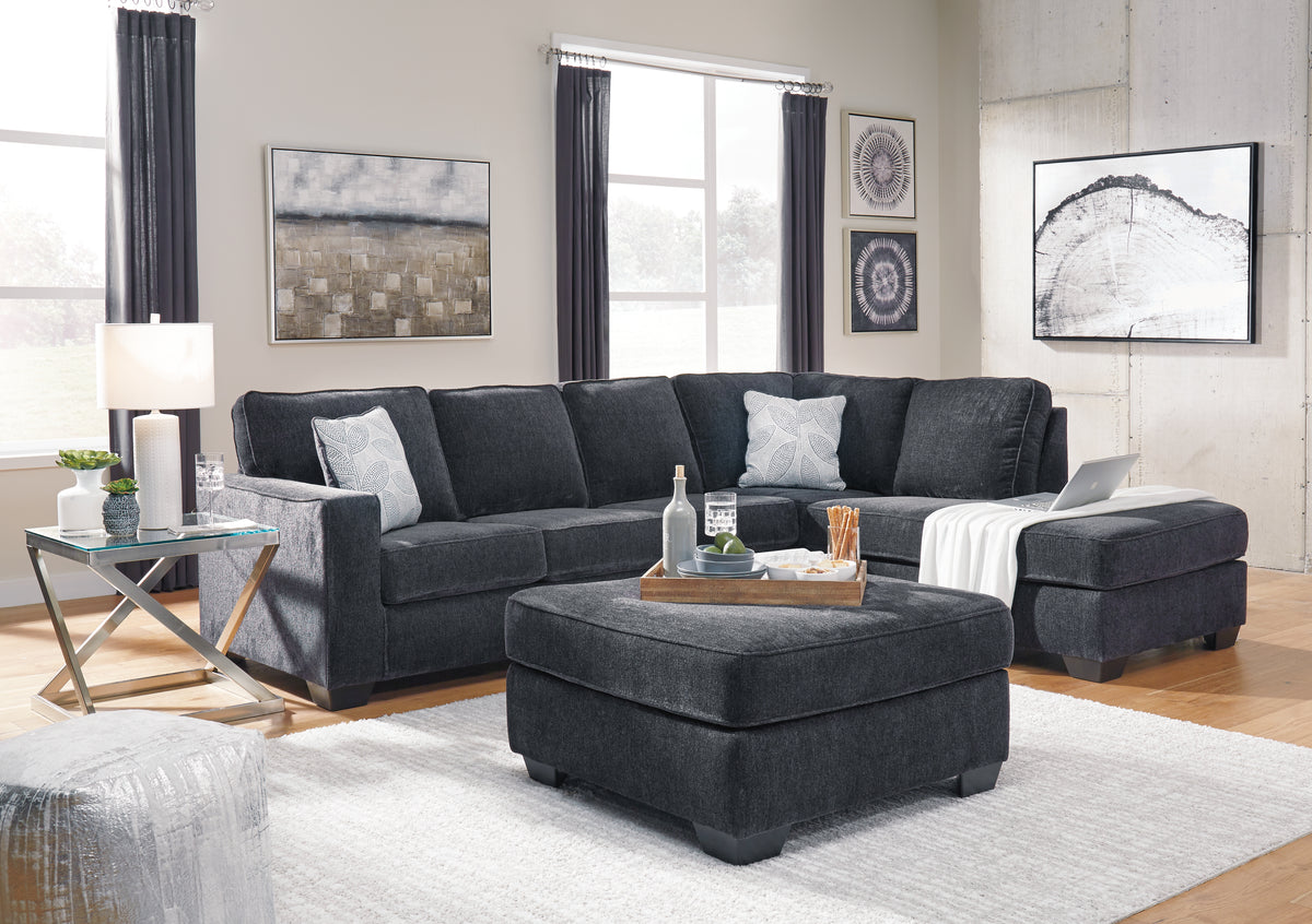 Best Furniture Outlet - Ashley Furniture - Altari 2-Piece Sectional and Ottoman - 2-Piece Sectional and Ottoman - 87213U7
