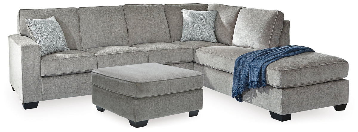 Best Furniture Outlet - Ashley Furniture - Altari 2-Piece Sectional with Chaise and Oversized Ottoman - 2-Piece Sectional with Chaise and Oversized Ottoman - 87214U11