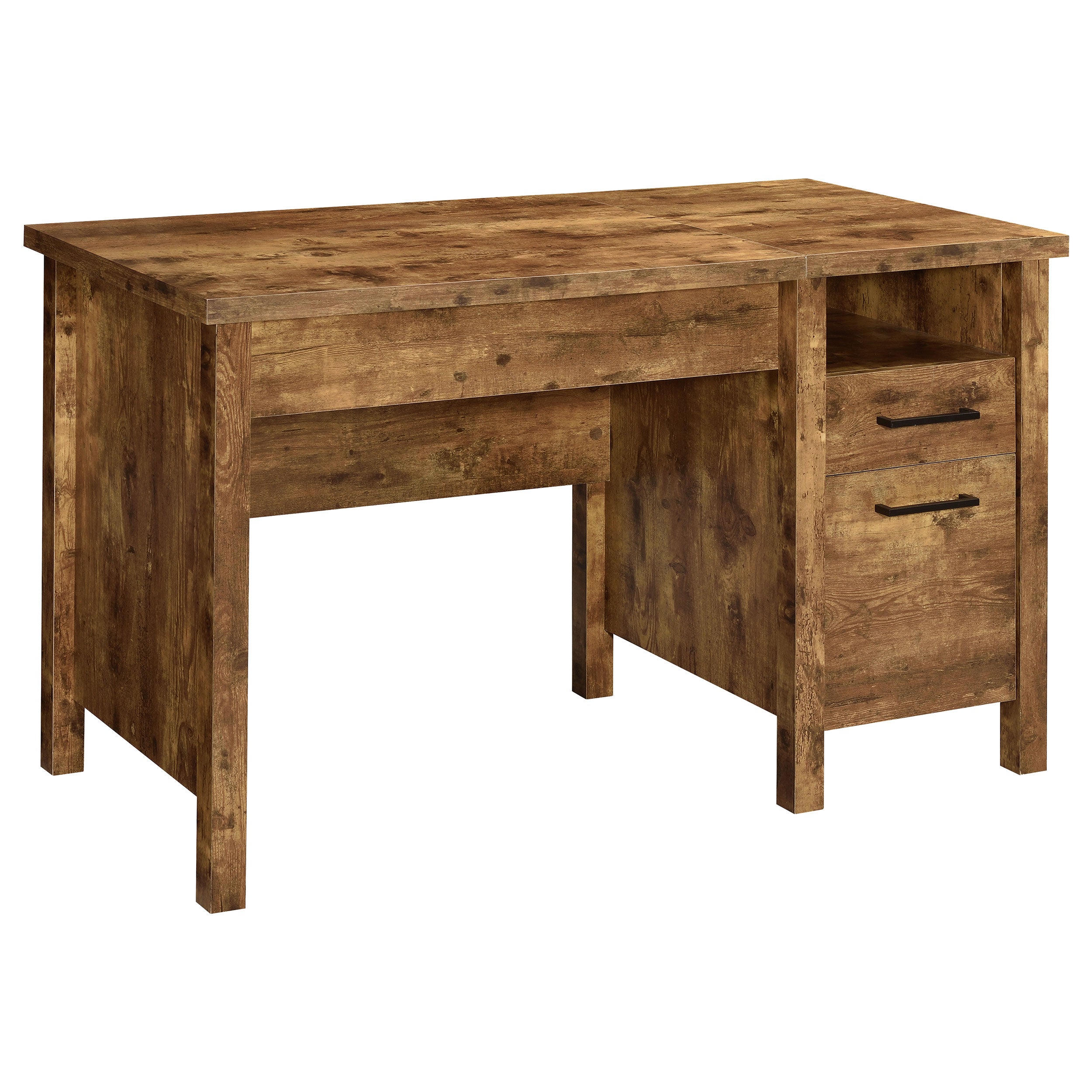 Best Furniture Outlet - Coaster - Delwin 47-inch 2-drawer Lift Top Computer Desk Rustic Nutmeg - 881240