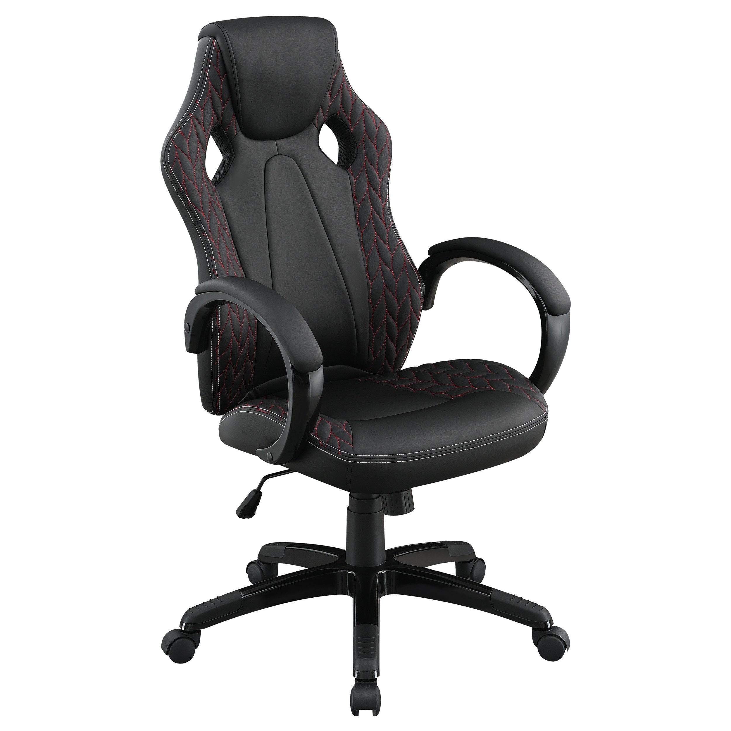 Best Furniture Outlet - Coaster - Carlos Upholstered Adjustable Home Office Desk Chair Black - 881426