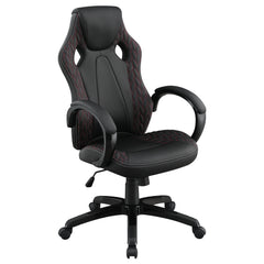 Best Furniture Outlet - Coaster - Carlos Upholstered Adjustable Home Office Desk Chair Black - 881426