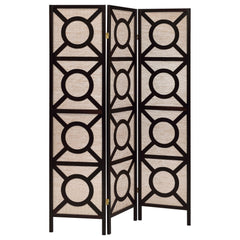 Best Furniture Outlet - Coaster - Vulcan 3 Panel Room Divider Folding Shoji Screen Cappuccino - 900090