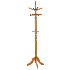 Best Furniture Outlet - Coaster - Achelle 11 Hook Freestanding Coat Rack Hanger Golden Brown - 900759