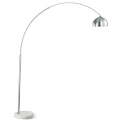 Best Furniture Outlet - Coaster - Krester 85-inch Dome Shade Metal Arc Floor Lamp Chrome - 901199