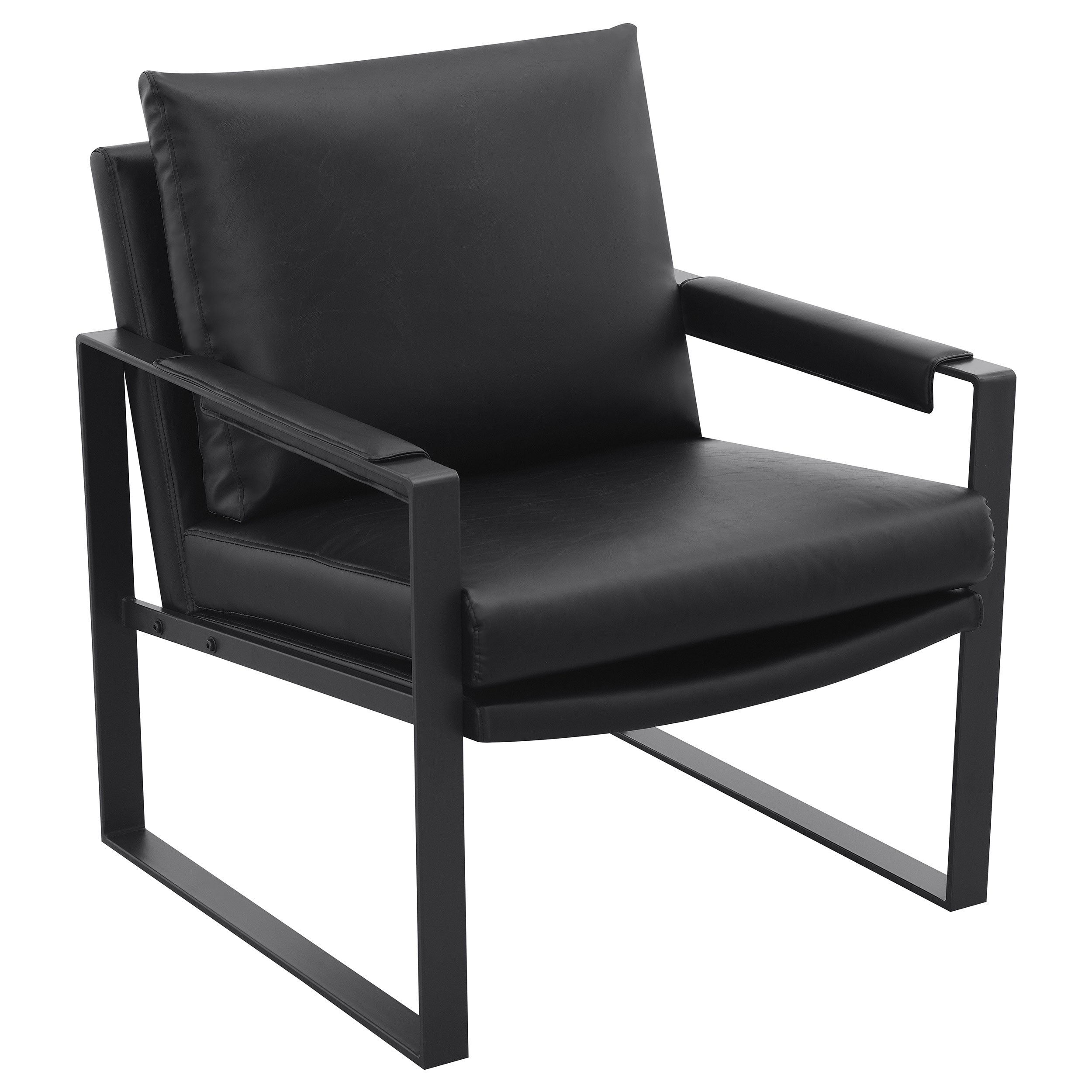 Best Furniture Outlet - Coaster - Rosalind Upholstered Track Arm Accent Chair Black - 903021