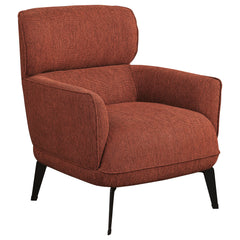 Best Furniture Outlet - Coaster - Andrea Upholstered Crecent Arm Accent Chair Orange - 903081