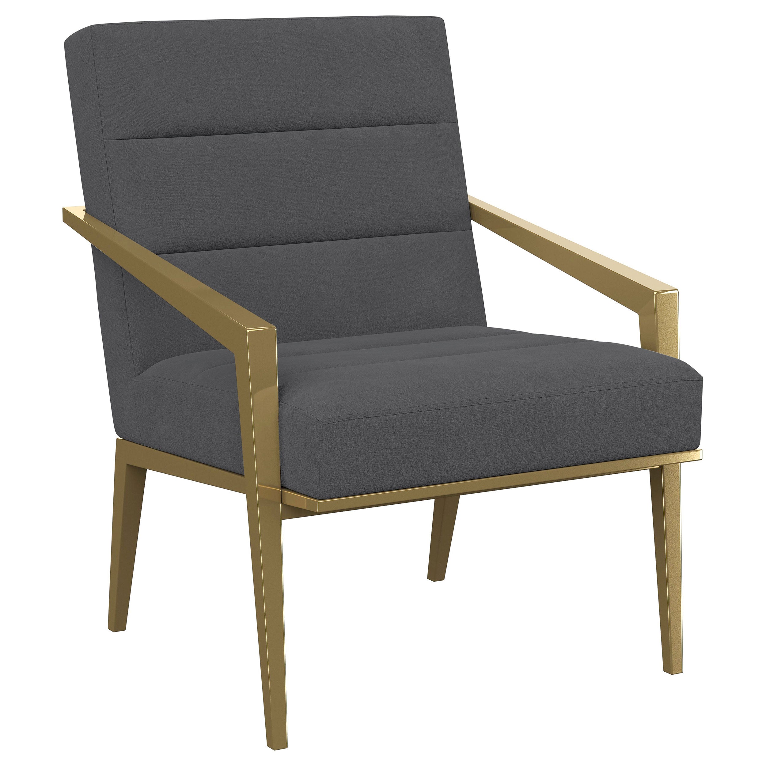 Best Furniture Outlet - Coaster - Kirra Upholstered Metal Arm Accent Chair Dark Grey - 903144